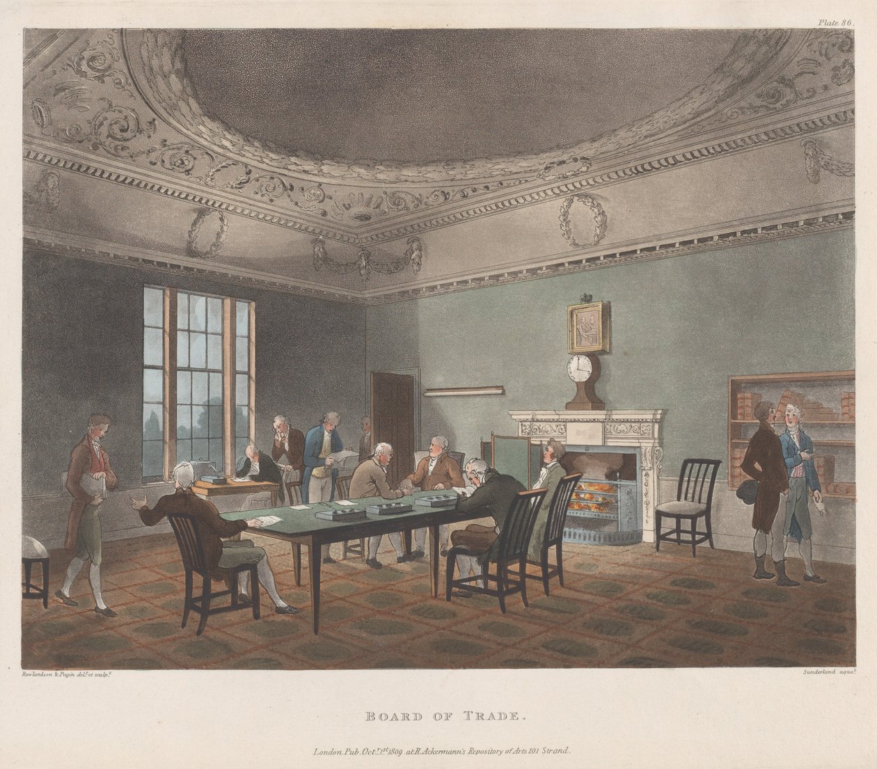 Kommerskollegium 1 oktober 1809., 1 oktober 1809. av J. Bluck