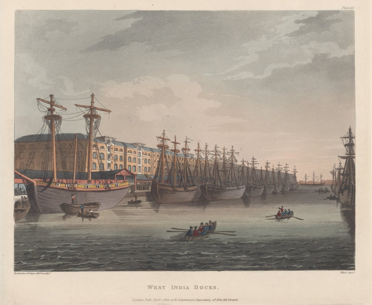 West India Docks, 1 januari 1810, 1 januari 1810. av J. Bluck