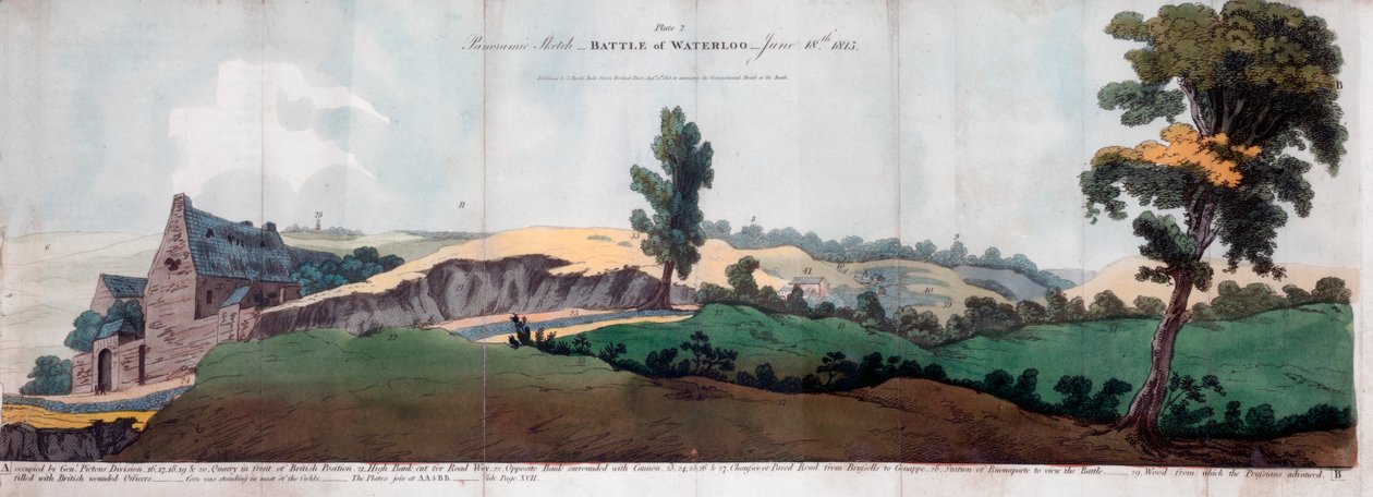 Slaget vid Waterloo, 1815 1816. av J Booth