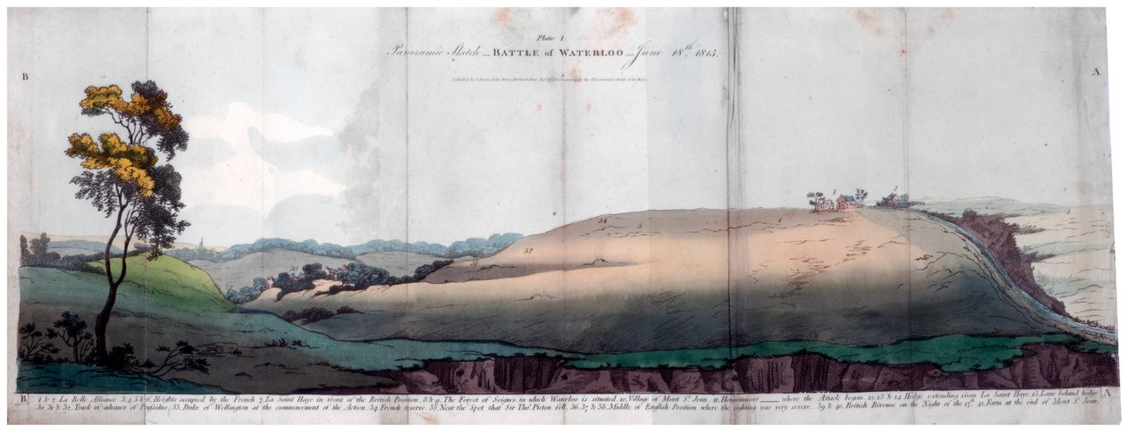 Slaget vid Waterloo, 1815 1816. av J Booth