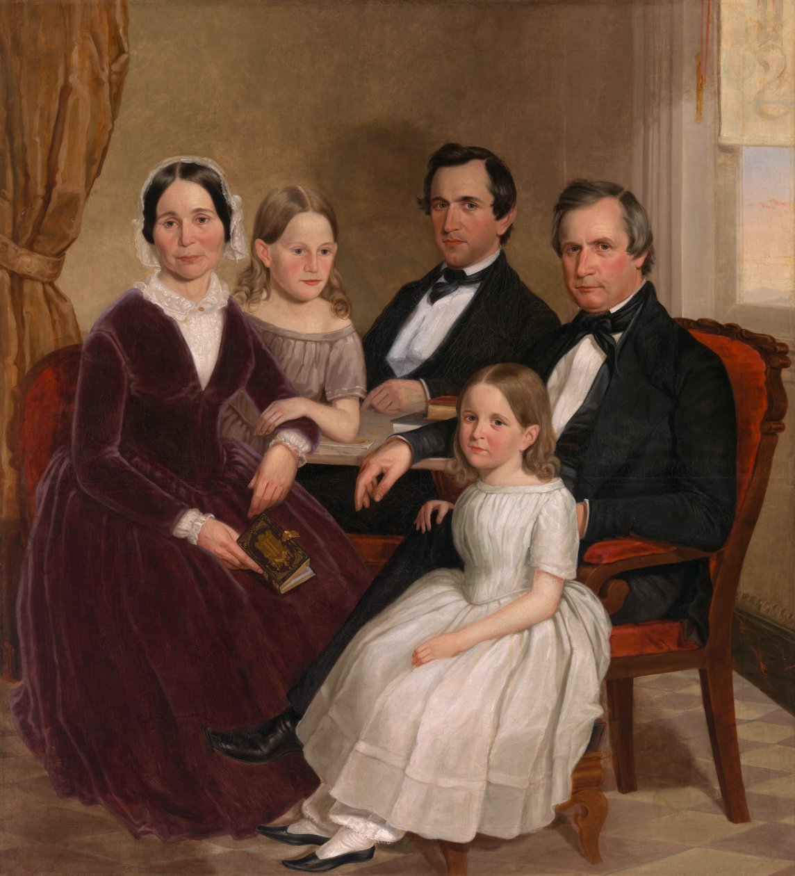 William Jervis Hough och familj, ca. 1852-1853. av J. Brayton Wilcox
