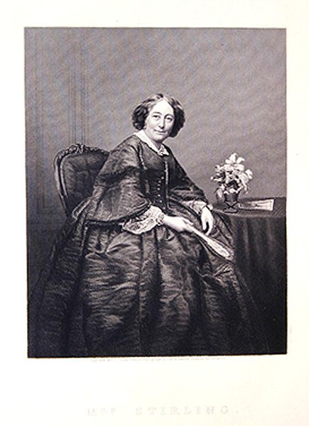 Mrs Stirling, från "The Drawing-Room Gallery of Eminent Personages" av J. and C. (after) Watkins