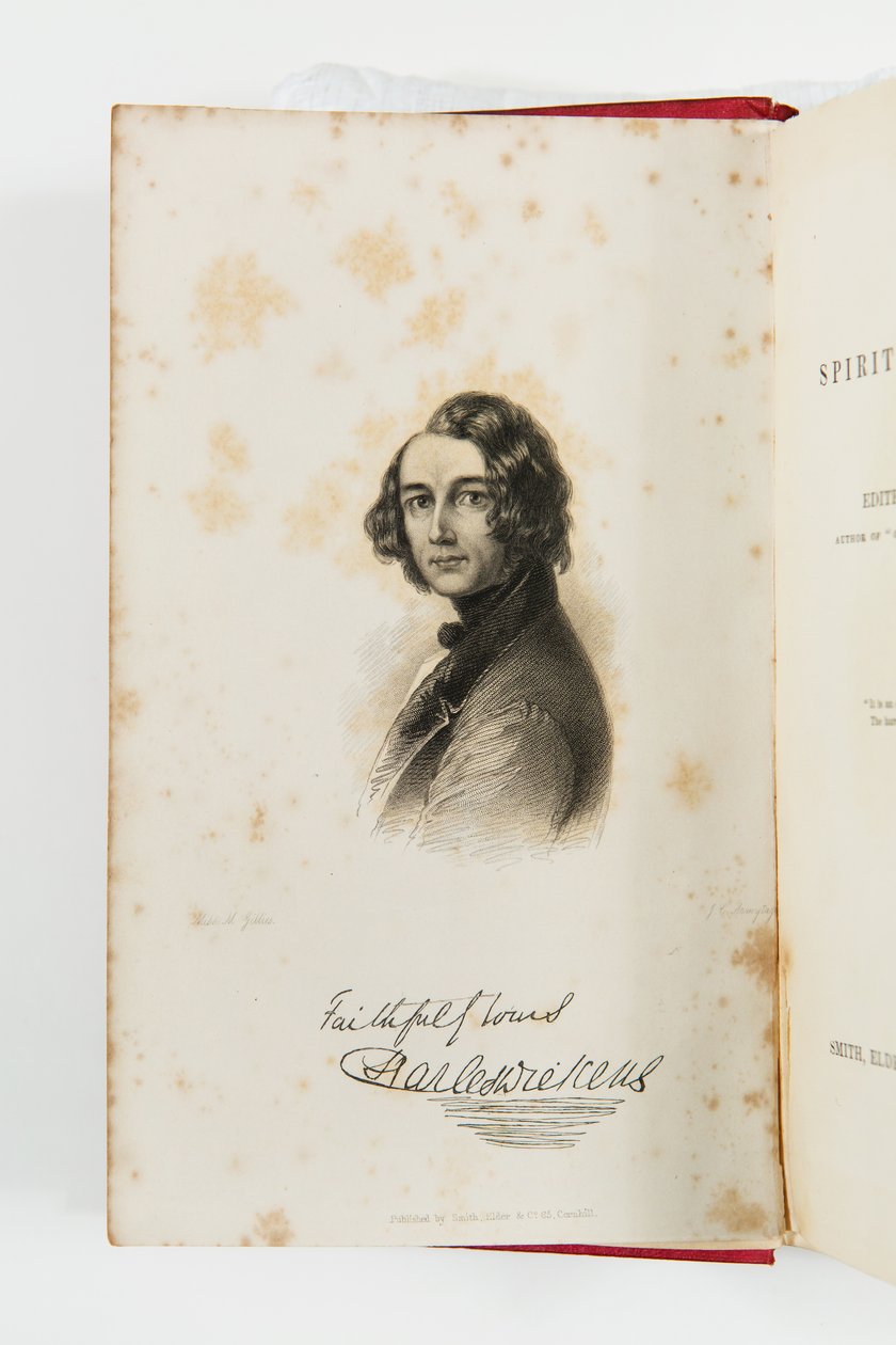 Gravyr av Charles Dickens i A New Spirit of the Age 1844 (gravyr) av J. C. Armytage