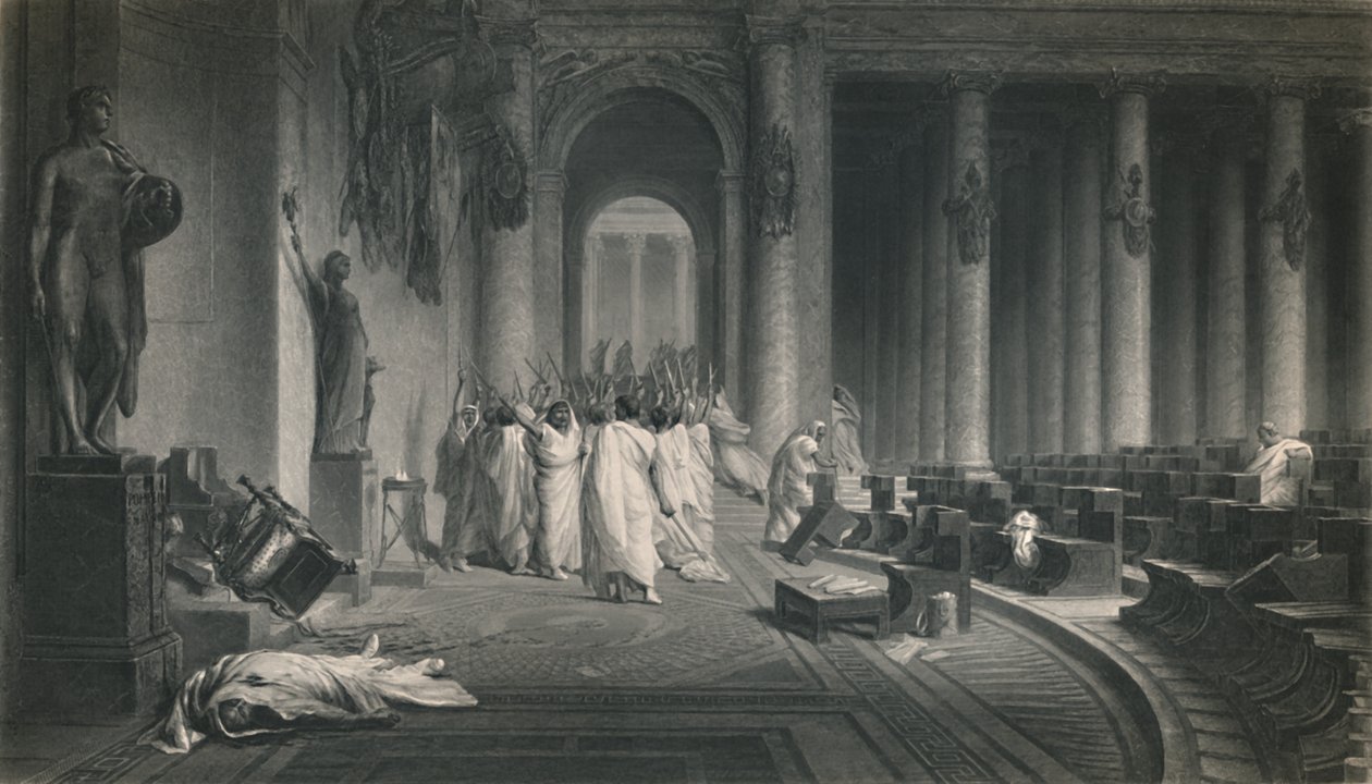 Caesars död. Julius Caesar, c1870 av J. C. Armytage