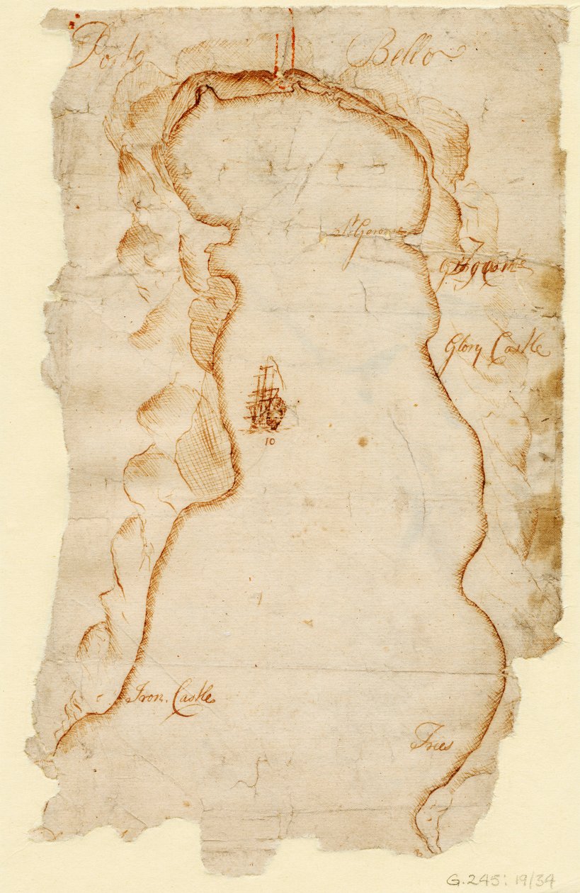 Portobelo, ca 1740 (papper) av J. C. Morris
