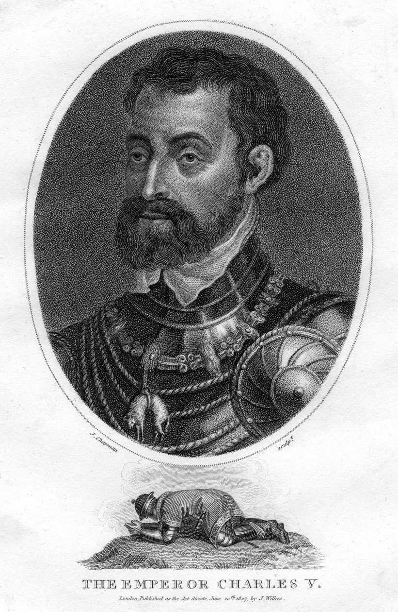Karl V, helige romerske kejsare, 1807. av J. Chapman
