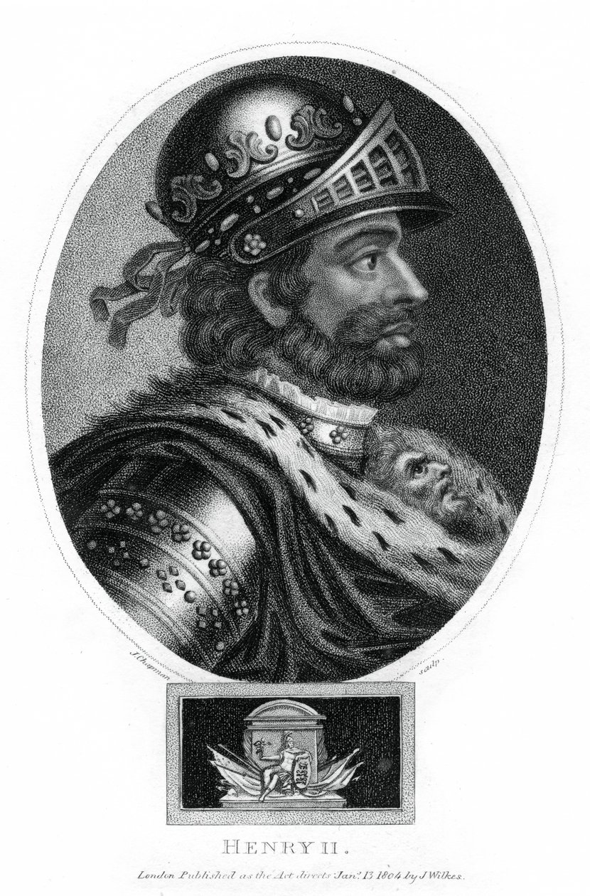 Henrik II, kung av England, 1804. av J. Chapman