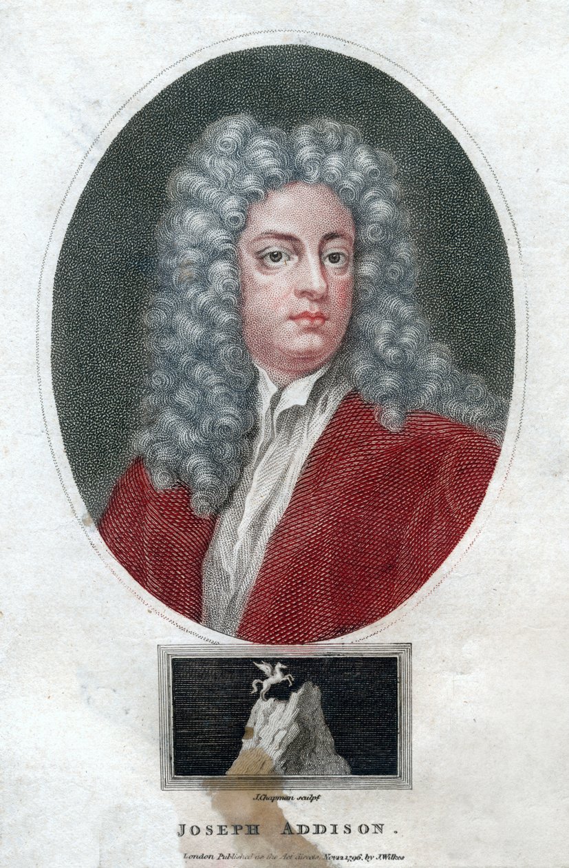 Joseph Addison, engelsk politiker och författare, 1796. av J. Chapman