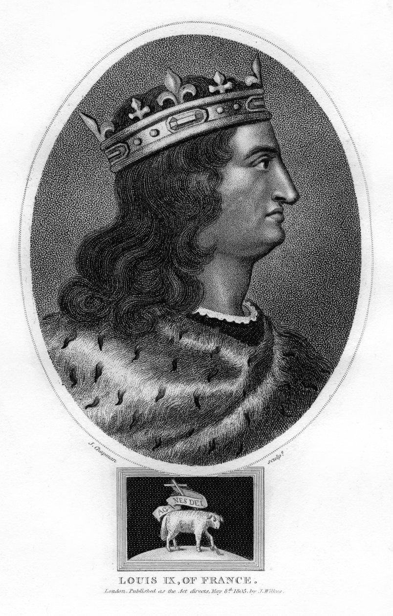 Ludvig IX, kung av Frankrike, 1805. av J. Chapman