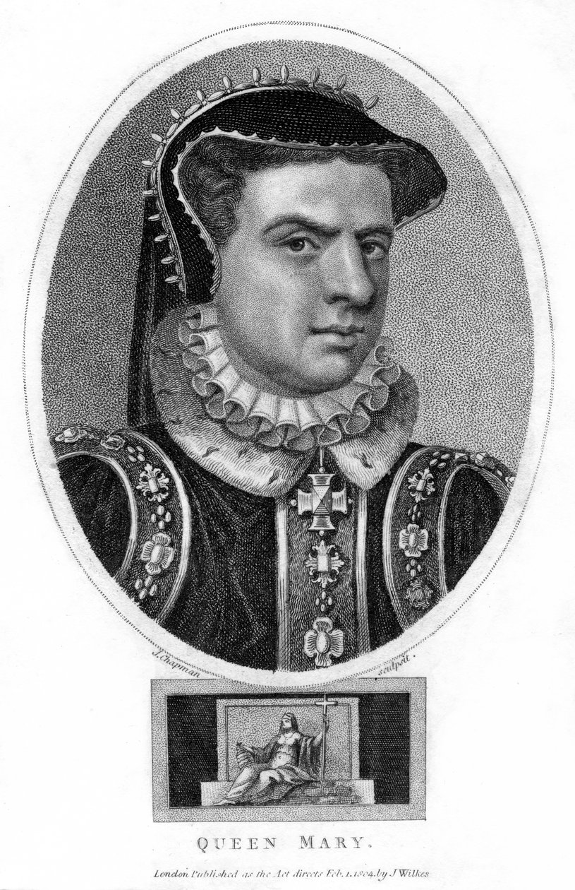 Drottning Mary I av England, 1804. av J. Chapman