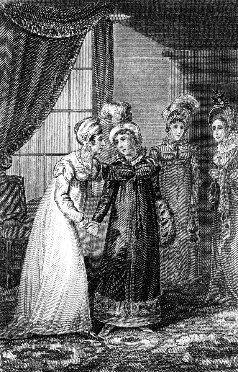 Den sista intervjun mellan Hennes Majestät och Prinsessan Charlotte, 1820. av J. Chapman