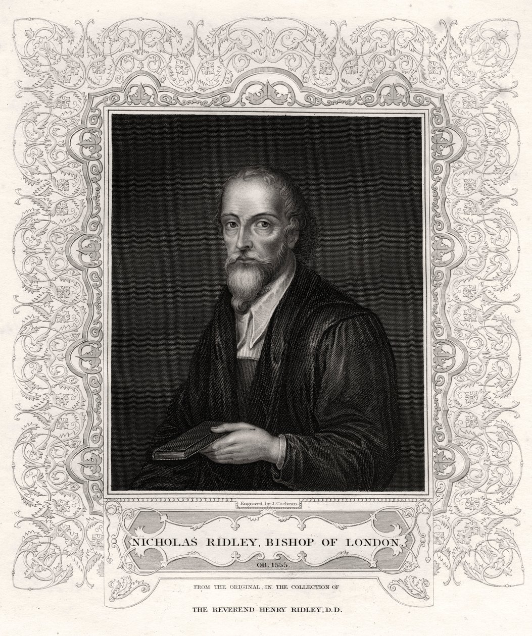 Nicholas Ridley, biskop av London, 1800-talet av J. Cochran