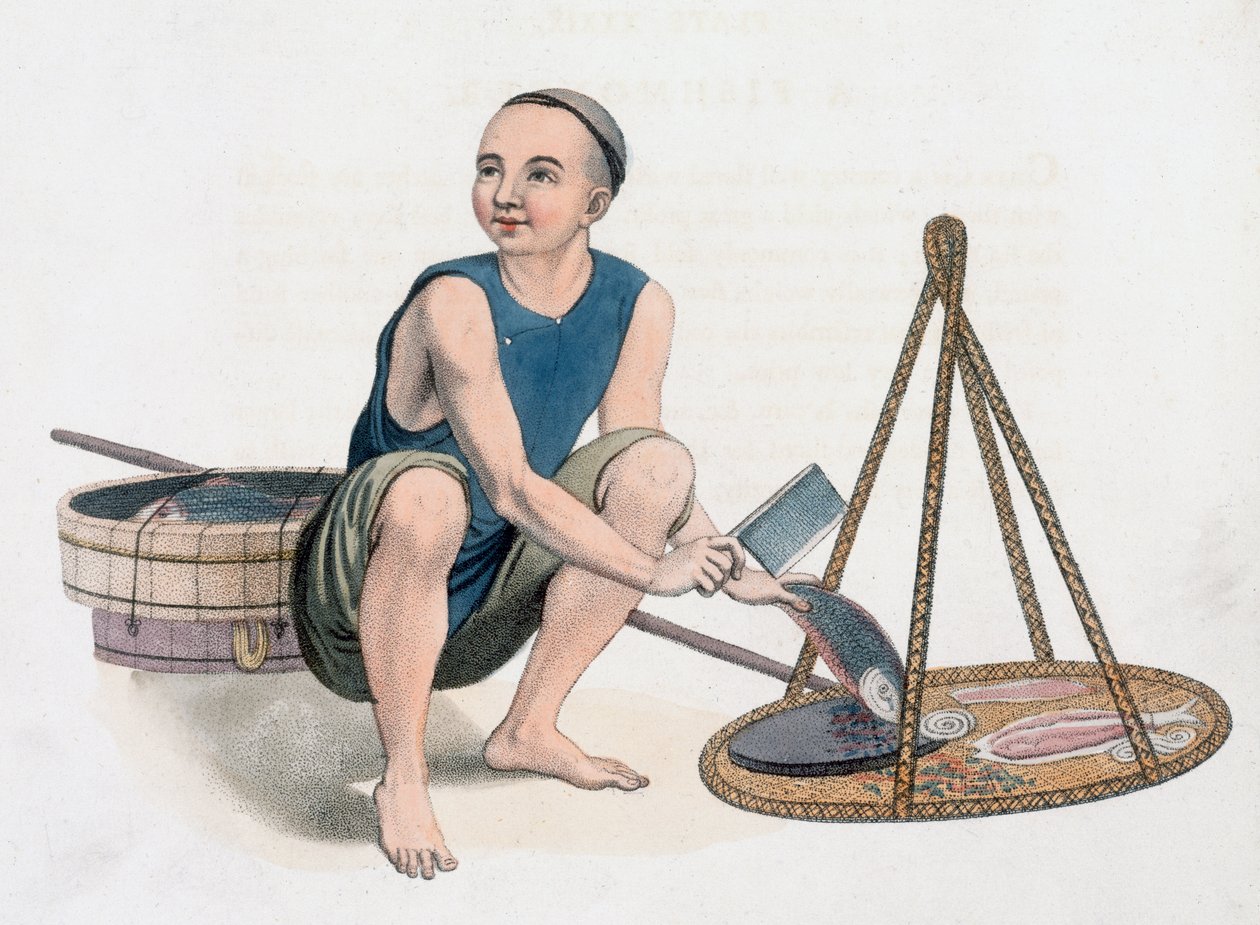 Fiskhandlare, 1800 av J Dadley