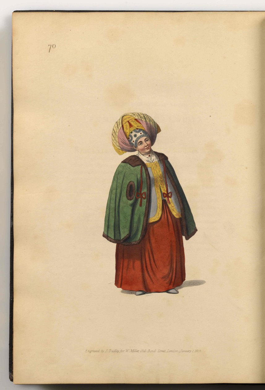 Kalugas köpman Från: The Costumes Of The Russian Empire, 1803 av J. Dadley