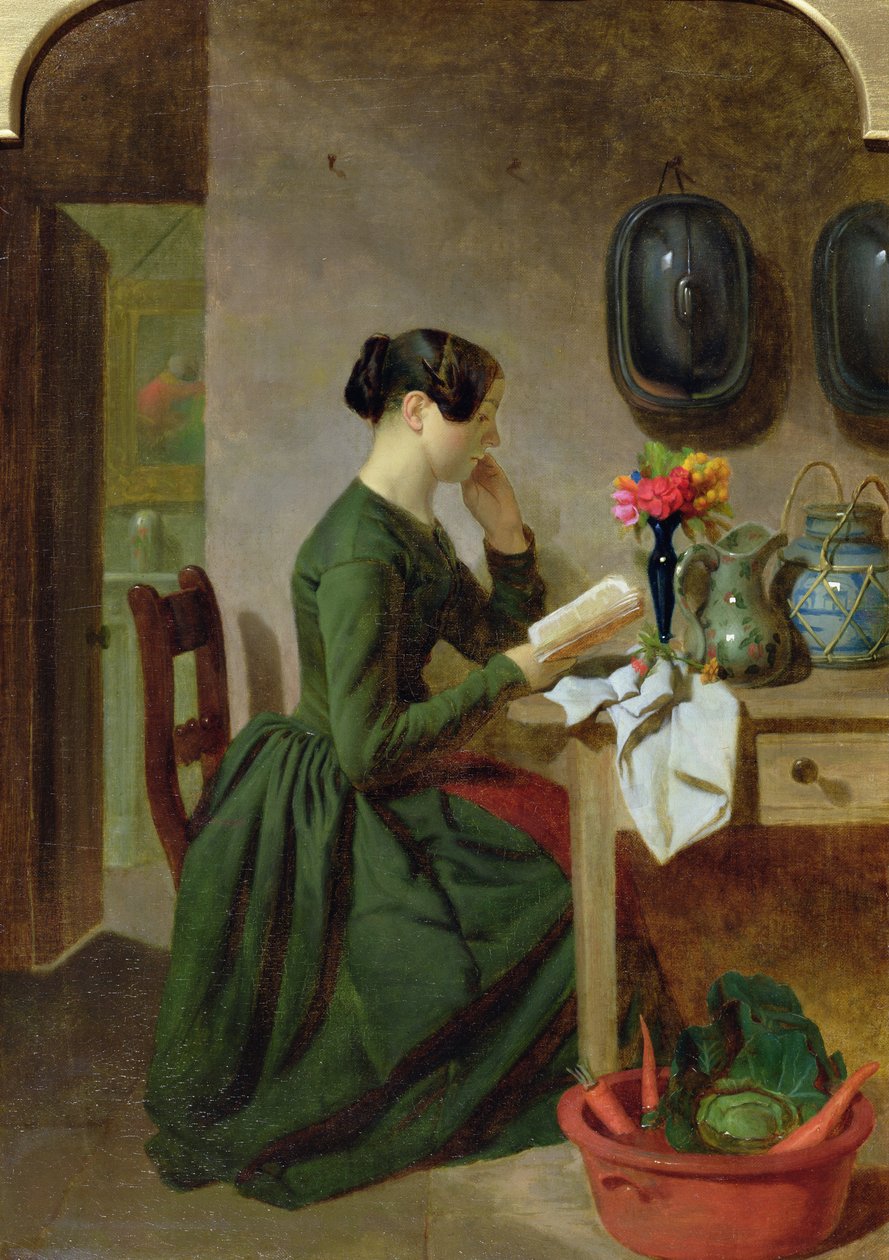 Hushållerskan, c.1858 av J. Davies