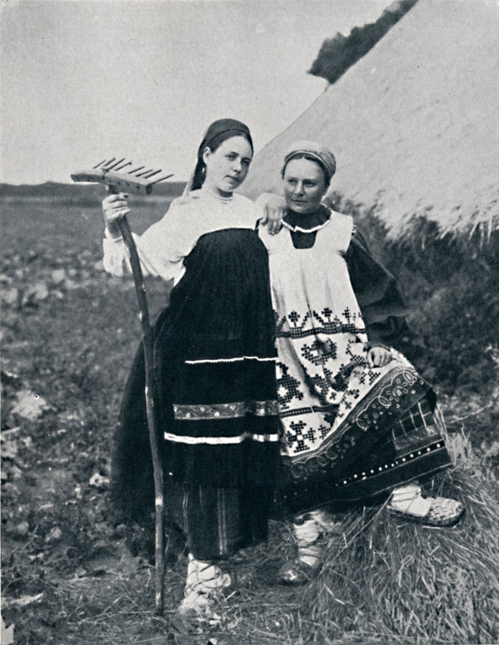Två kvinnor från Ryazan, Centrala Ryssland, 1912 av J. Daziaro