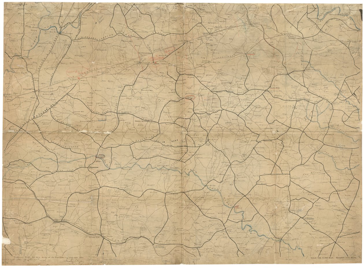 Civil War maps, 2nd ed., 1989. LC Civil War maps (2nd ed.) 501.7 Tillgänglig även via Library of Congresss webbplats som en rasterbild. Blad 6 (lva00104), ca. 1, källa okänd, augusti 1968; blad 8 (lva00105), ca. 1, källa okänd, augusti 1968, ca. 2 negat av J. F.; Schedler United States. Army. Corps Of Topographical Engineers; Gedney