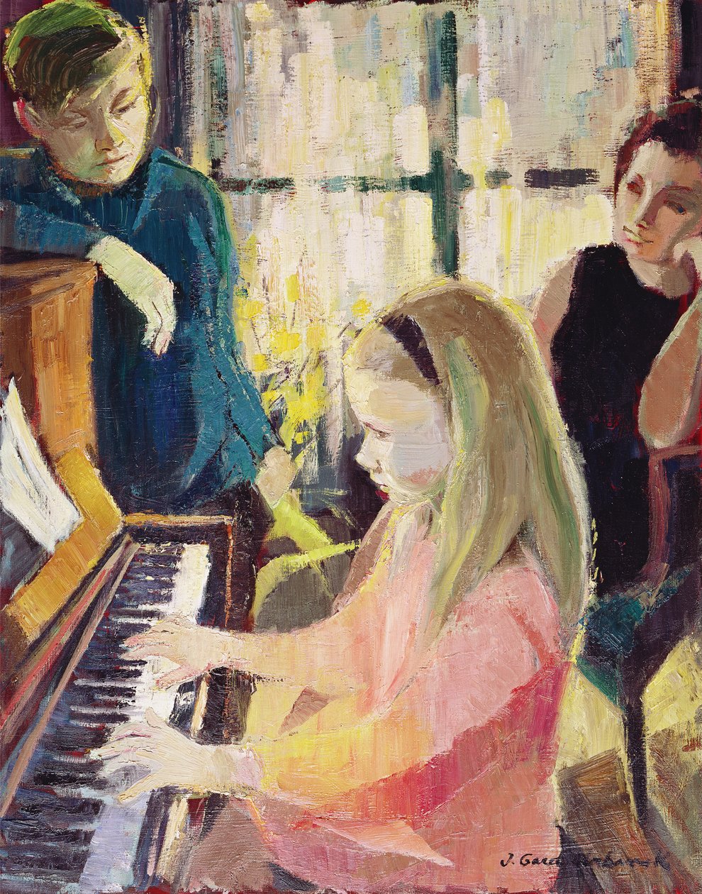 Vid pianot av J. Gard Urbanek