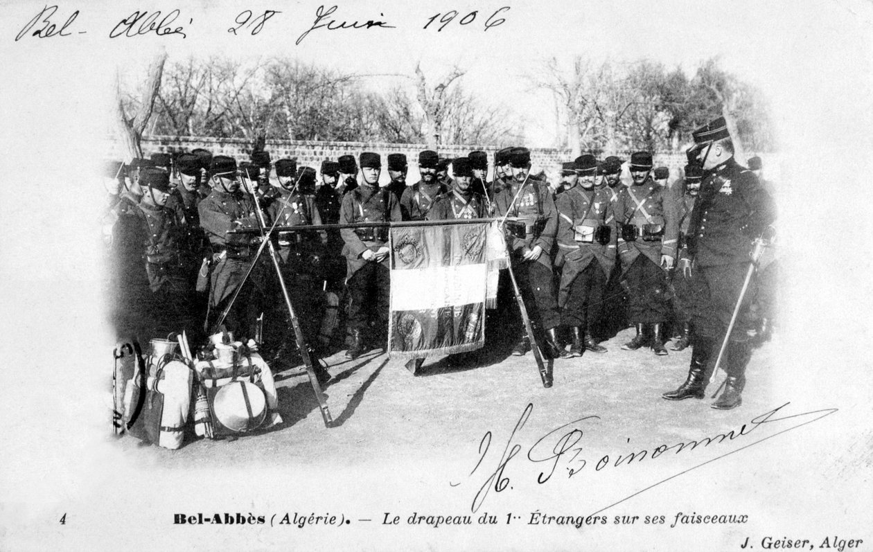 1:a regementet av den franska främlingslegionen, Sidi Bel Abbes, Algeriet, 1906 av J. Geiser