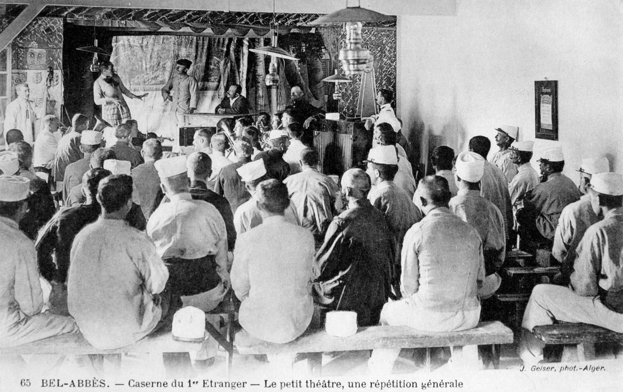 Franska främlingslegionen, Sidi Bel Abbes, Algeriet, 1900-talet. av J. Geiser