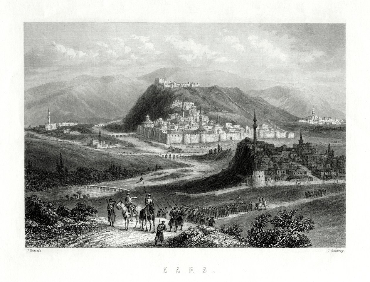 Kars, Turkiet, 1800-talet av J. Godfrey