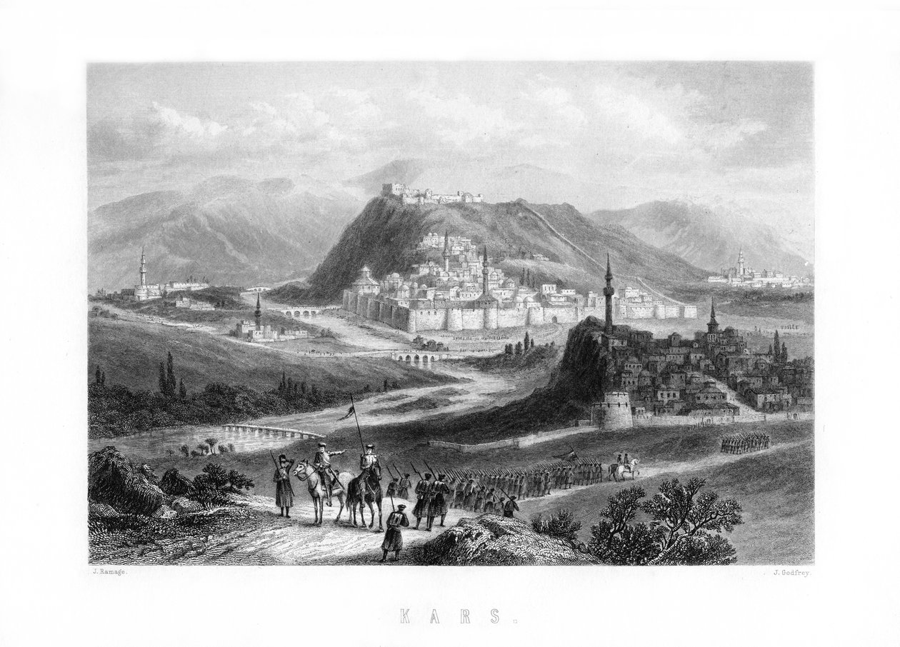 Kars, en stad i nordöstra Turkiet, 1893. av J. Godfrey