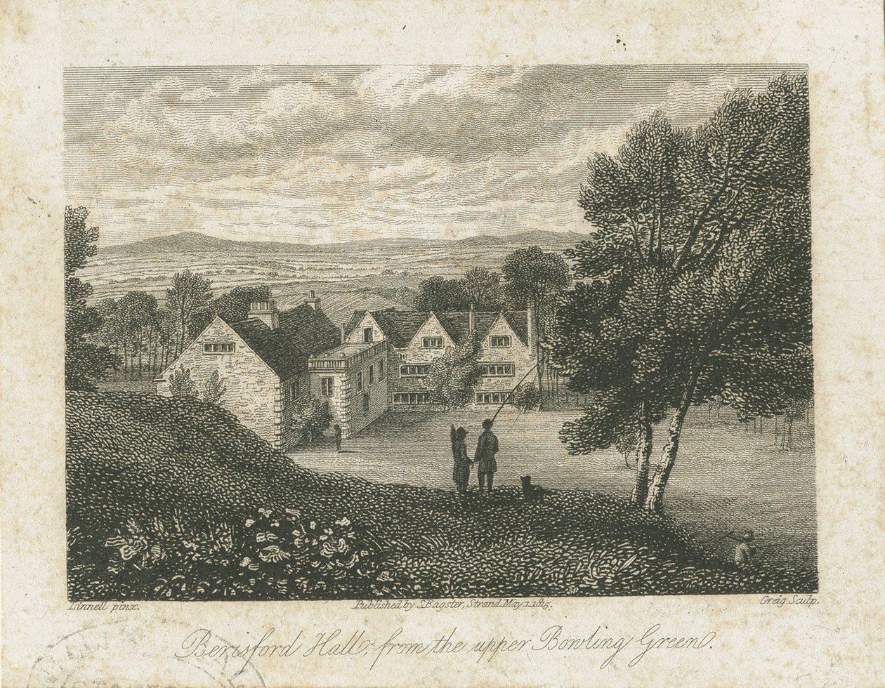Dovedale - Beresford Hall: stålgravyr, nd [1815] (tryck) av J. Greig