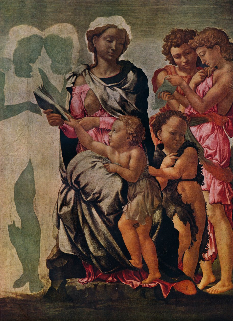Madonnan och barnet med St John och änglar, c1497, 1938 av J Greig Pirie
