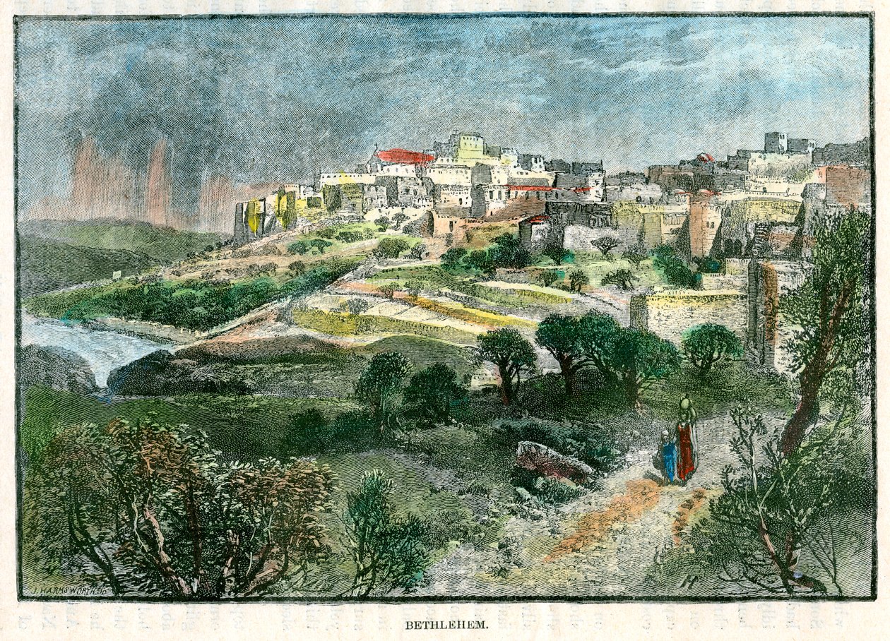 Betlehem, Palestina, c1885. av J Harmsworth