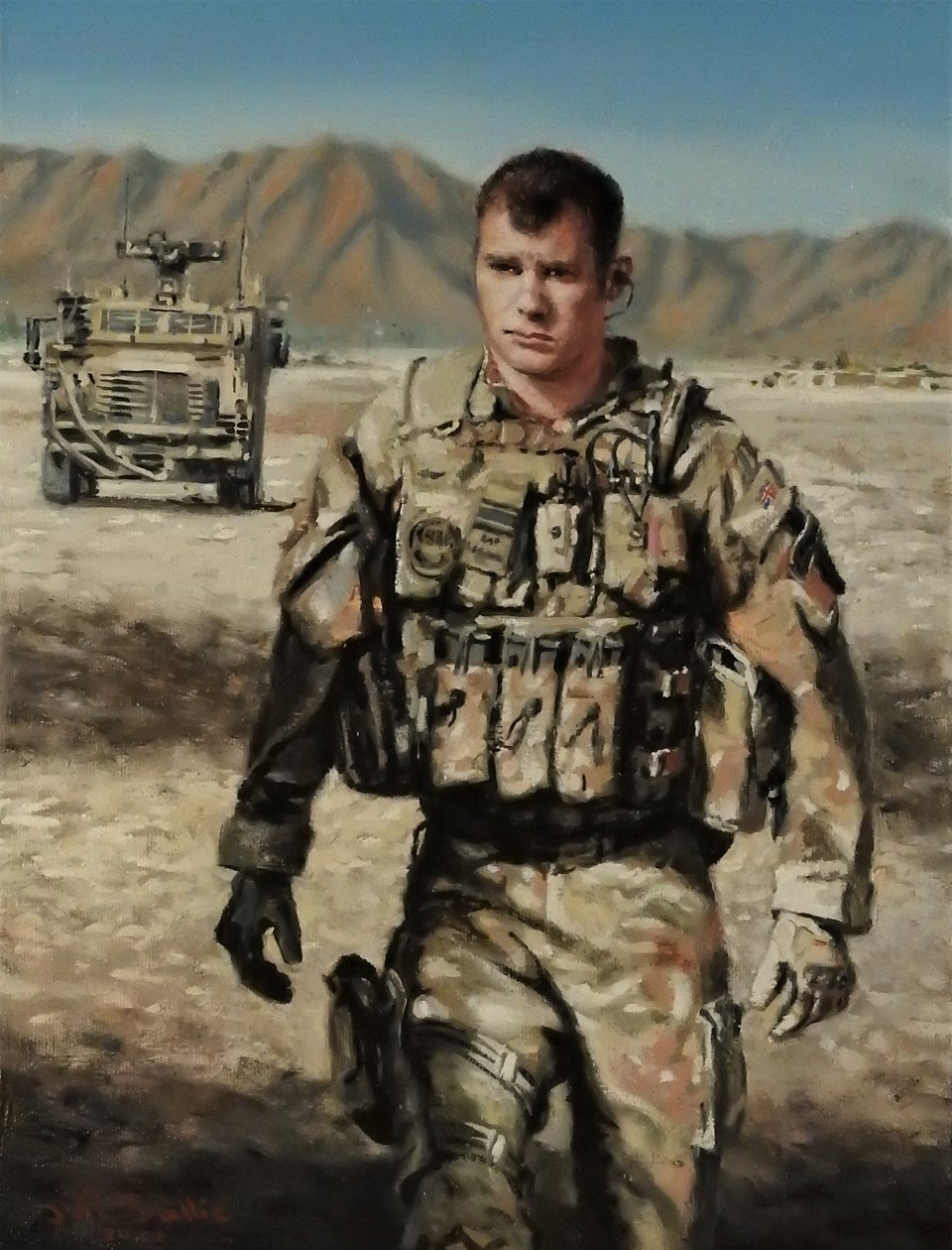 RAF Lt, 2022-23 (olja på duk) av J Hugh L Beattie