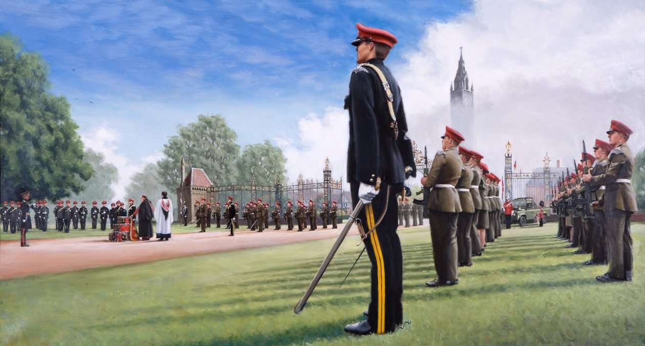 RMLY Last Parade, 2010 (olja på duk) av J Hugh L Beattie
