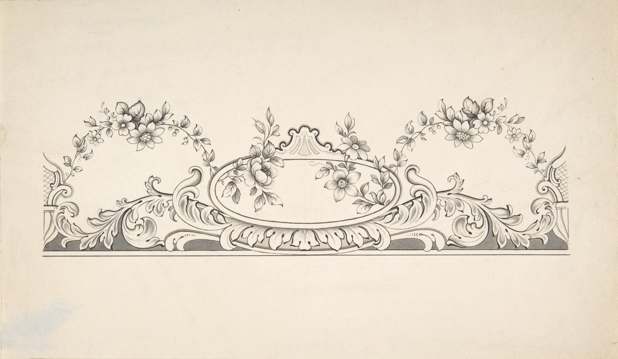 Design för paneldekoration, 1828-40. av J Hulme