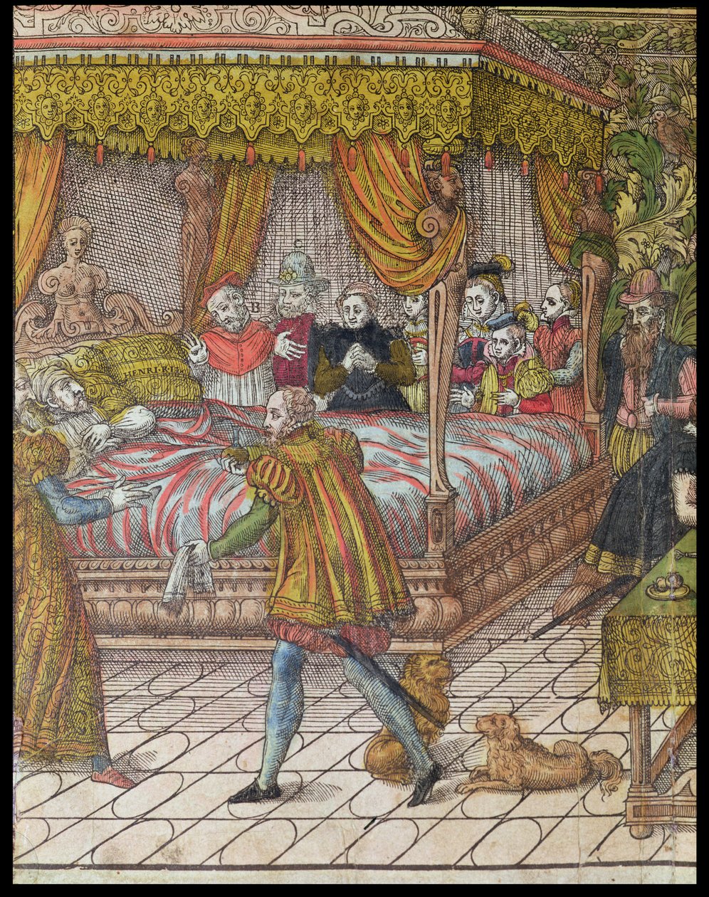 Henri II:s död (1519-59) 10 juli 1559 (uppgift om 181524) av J. J. and Tortorel, J. Perrissin