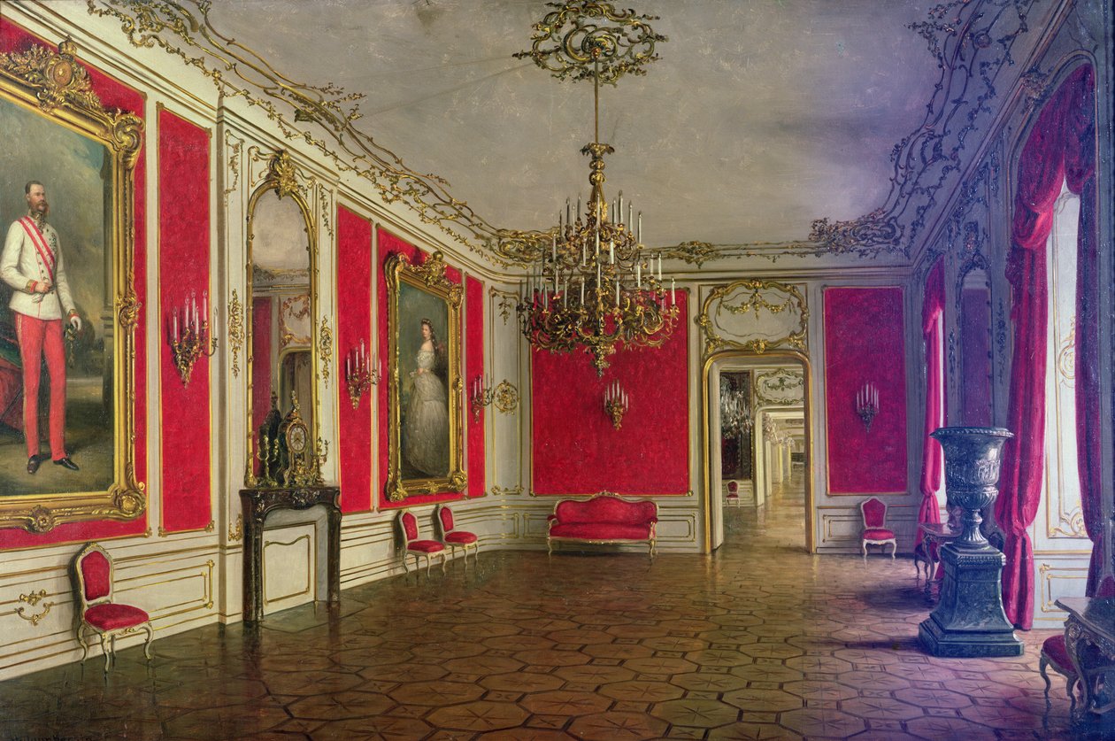 Receptionsrummet på Hofburgpalatset, Wien av J. Jaunbersin