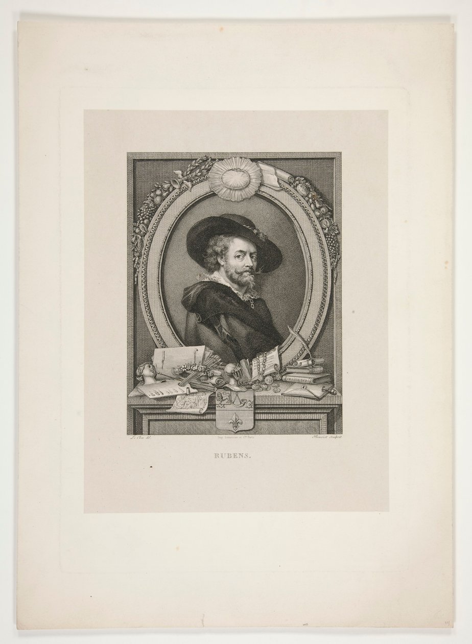 Porträtt av Peter Paul Rubens av J. L. Benoist