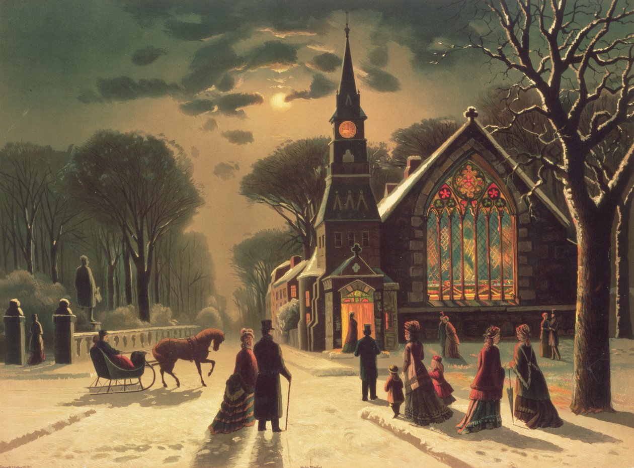 Julafton, pub. av J. Hoover and Son, 1878 av J. Latham