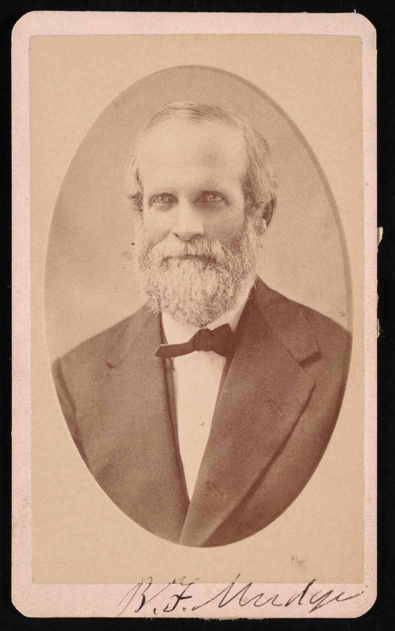 Porträtt av Benjamin Franklin Mudge 1817-1879, juli 1873. av J Lee Knight