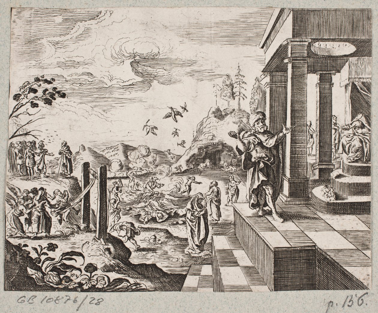 Illustration till Adam Olearius, "Persian Rosenthal av en genial poet Schich Saadi […]", Schleswig 1660 av J. Muller