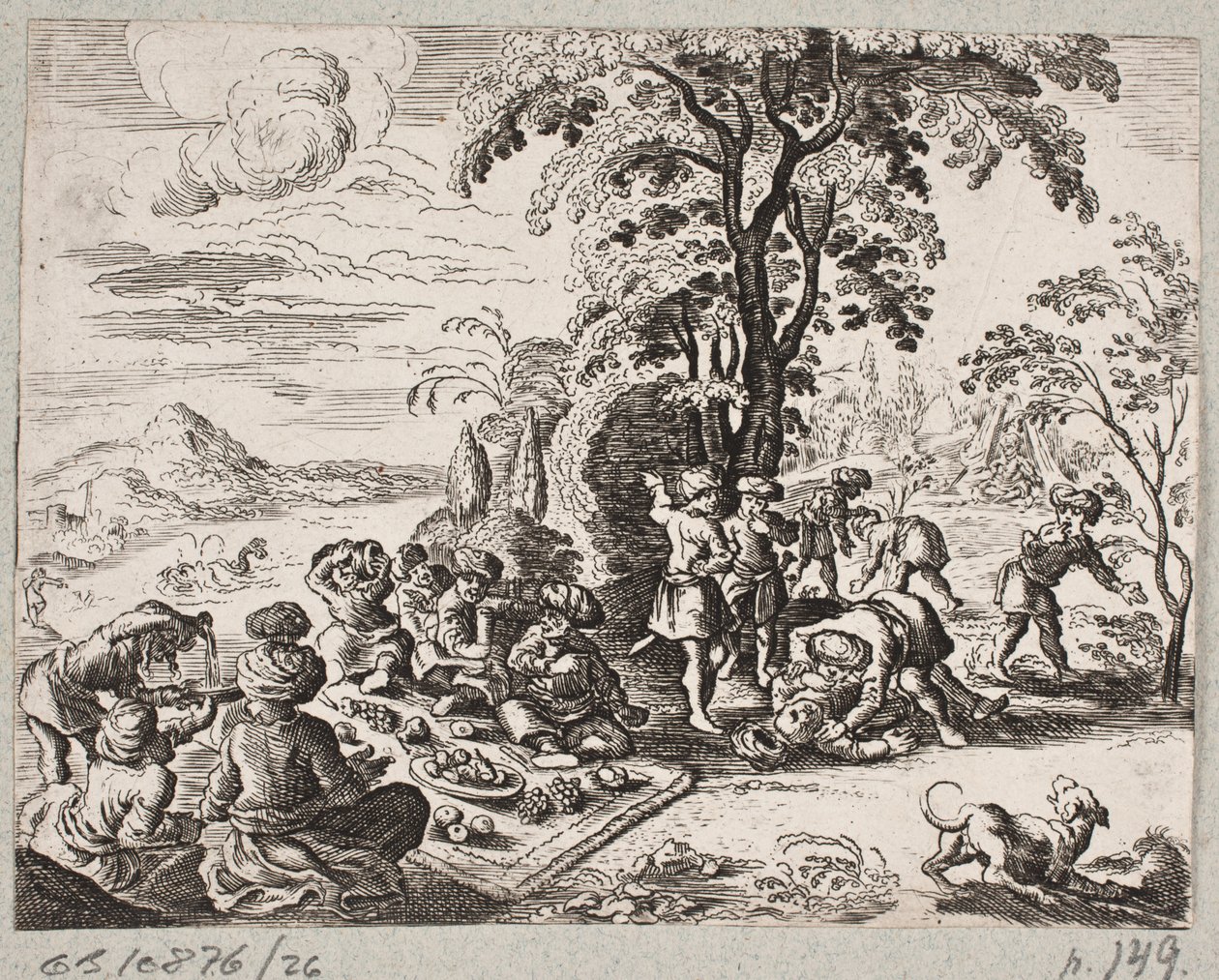 Illustration till Adam Olearius, "Persian Rosenthal av en genial poet Schich Saadi […]", Schleswig 1660 av J. Muller