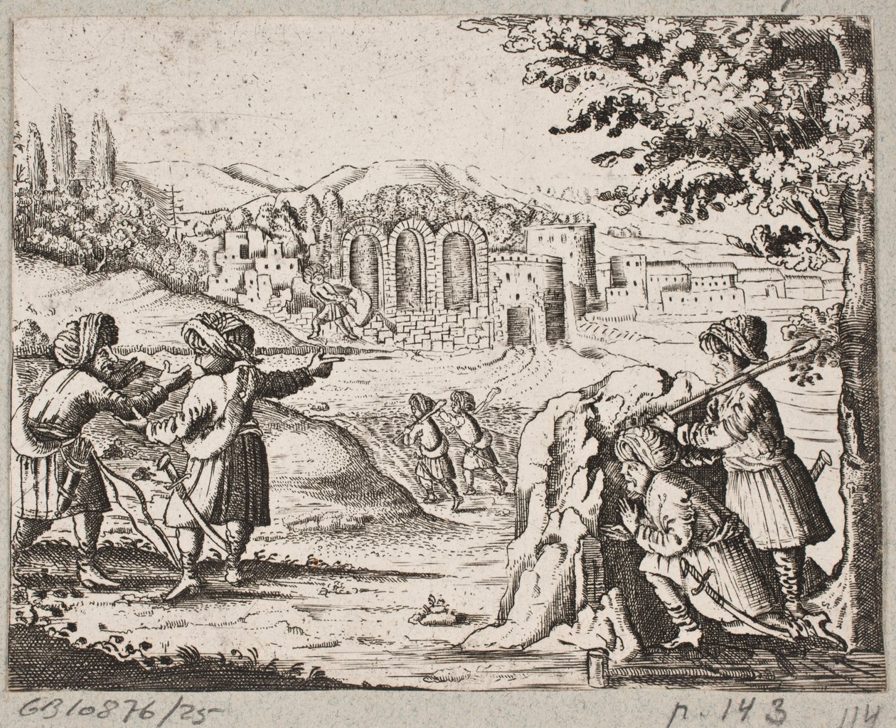 Illustration till Adam Olearius, "Persian Rosenthal av en genial poet Schich Saadi […]", Schleswig 1660 av J. Muller