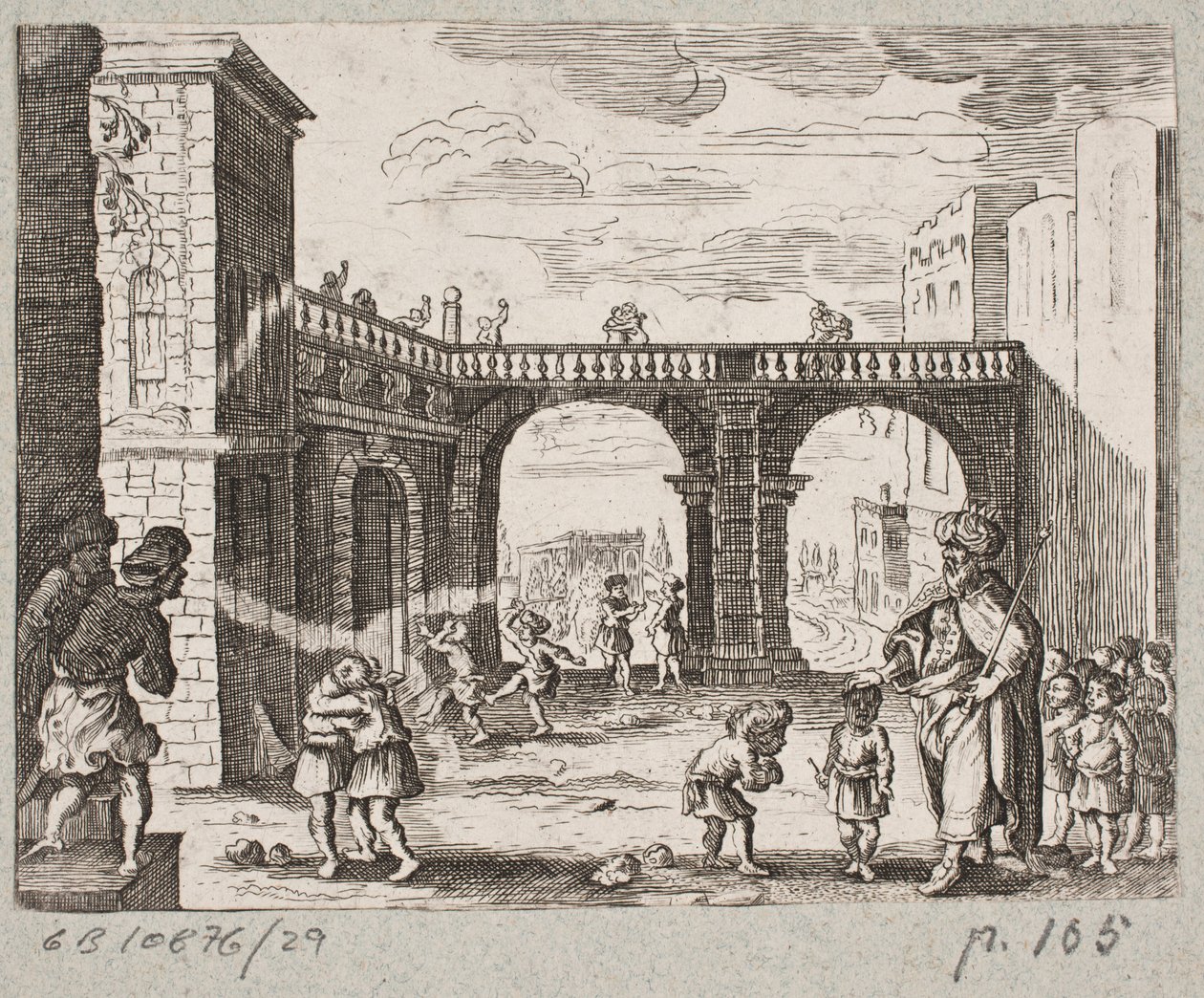 Illustration till Adam Olearius, "Persian Rosenthal av en genial poet Schich Saadi […]", Schleswig 1660 av J. Muller
