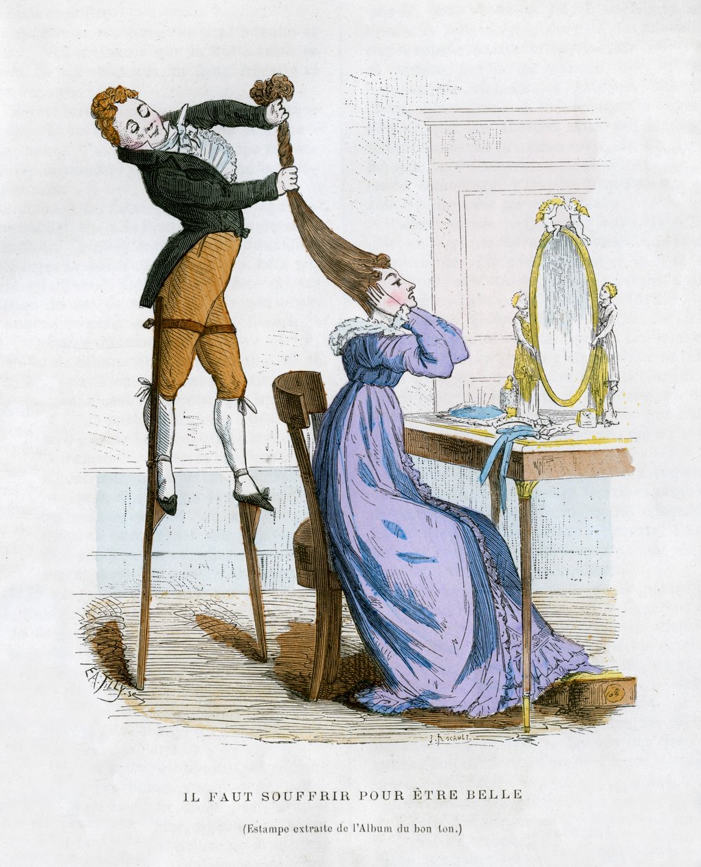 Det är nödvändigt att lida för att vara vacker, 1882-1884 av J Rocault