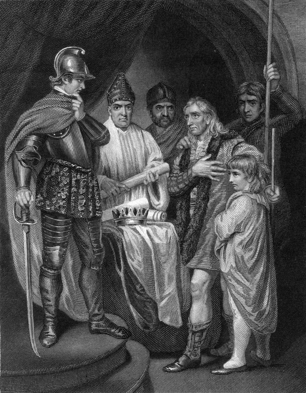 Balliol överlämnade sin krona till Edward I av England, 1296. av J. Rogers