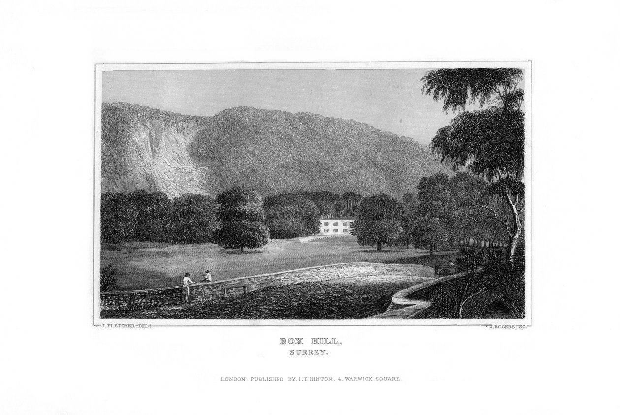 Box Hill, Surrey, 1829. av J. Rogers