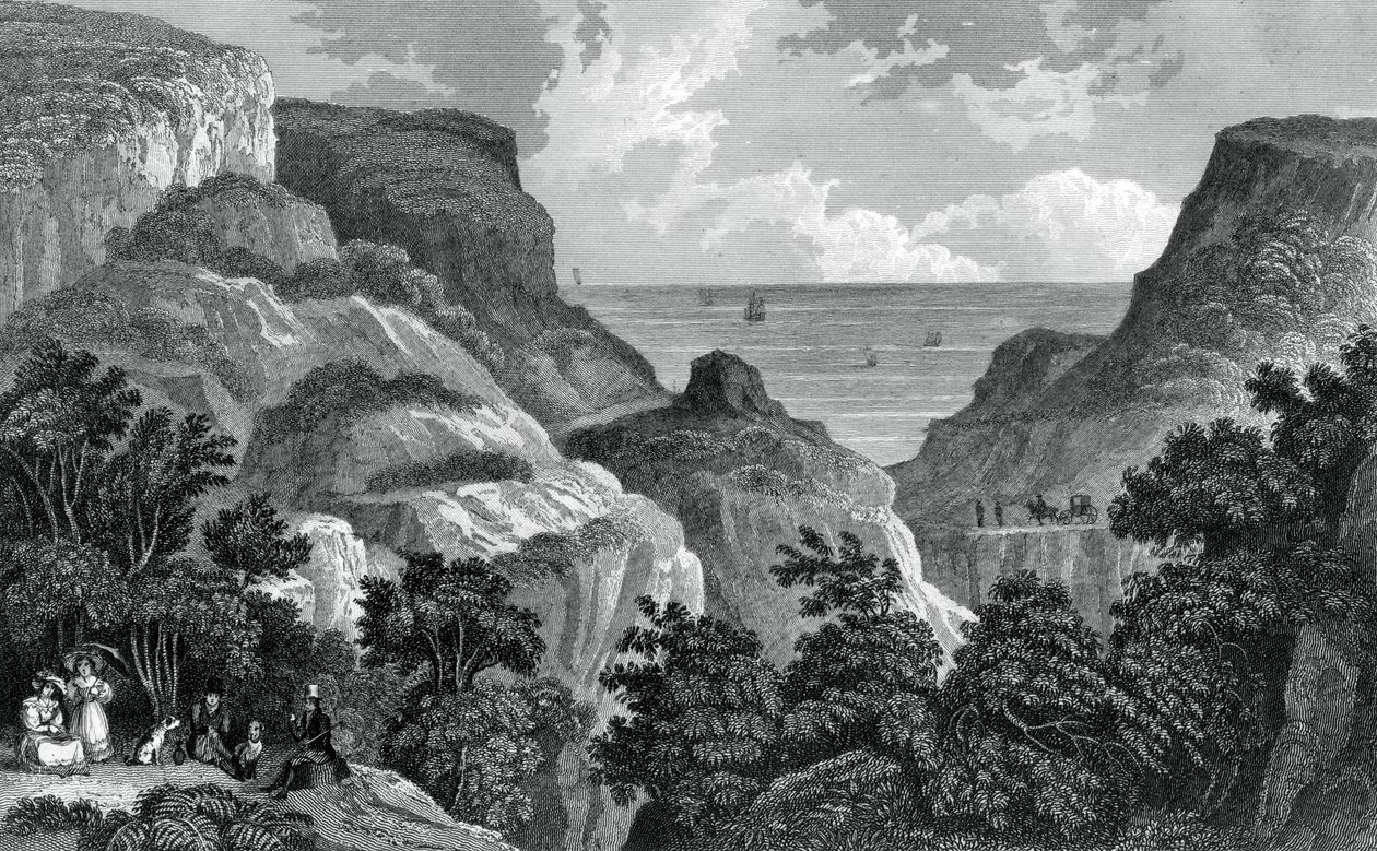 Danes Dyke, c1800-talet. av J. Rogers