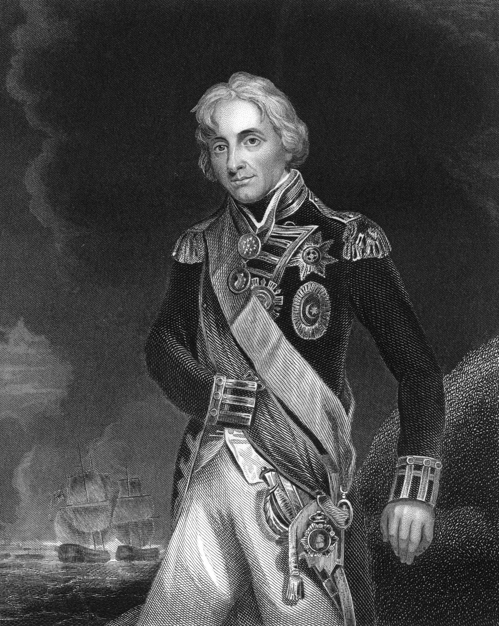 Horatio Nelson, 1:e Viscount Nelson, engelsk sjöbefälhavare, c1798-c1805 c1857 av J. Rogers