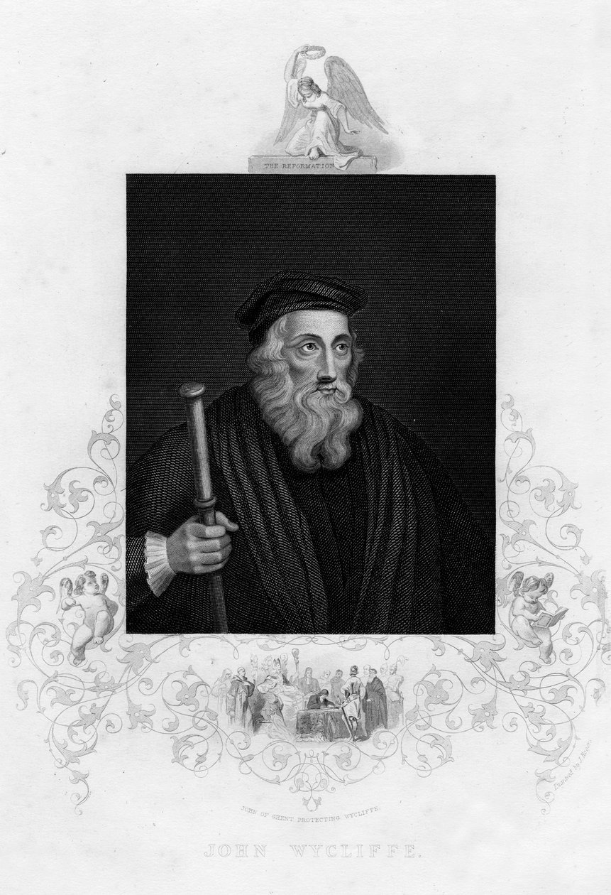 John Wycliffe, engelsk teolog, 1800-talet av J. Rogers