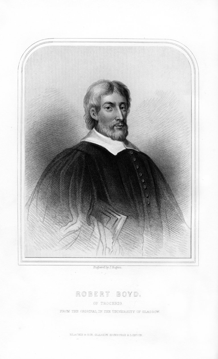 Robert Boyd av Trochrig, framstående skotsk gudomlig, 1870. av J. Rogers
