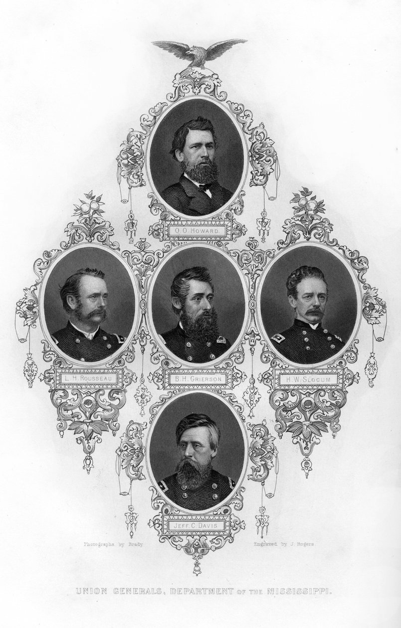Fackliga generaler vid Department of the Mississippi, amerikanska inbördeskriget, 1862-1867. av J. Rogers