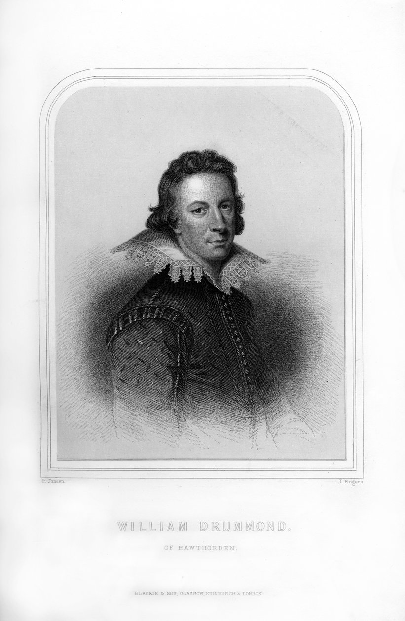 William Drummond, skotsk poet, 1870. av J. Rogers